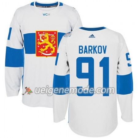 Finnland Trikot Aleksander Barkov 91 2016 World Cup Weiß Premier